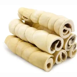 friandise pour chien - volaille - joue de bœuf roulée 30cm - mastication naturelle