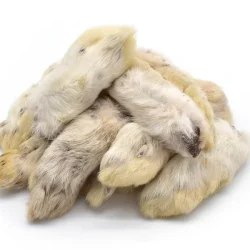 patte lapin poils naturel